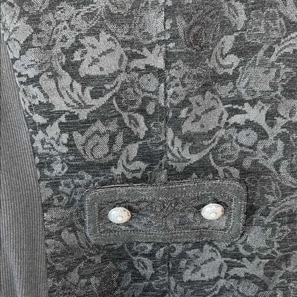 💋Costa Blanca Regal Victorian Brocade Military Moto Jacket 🖤 - Picture 10 of 11